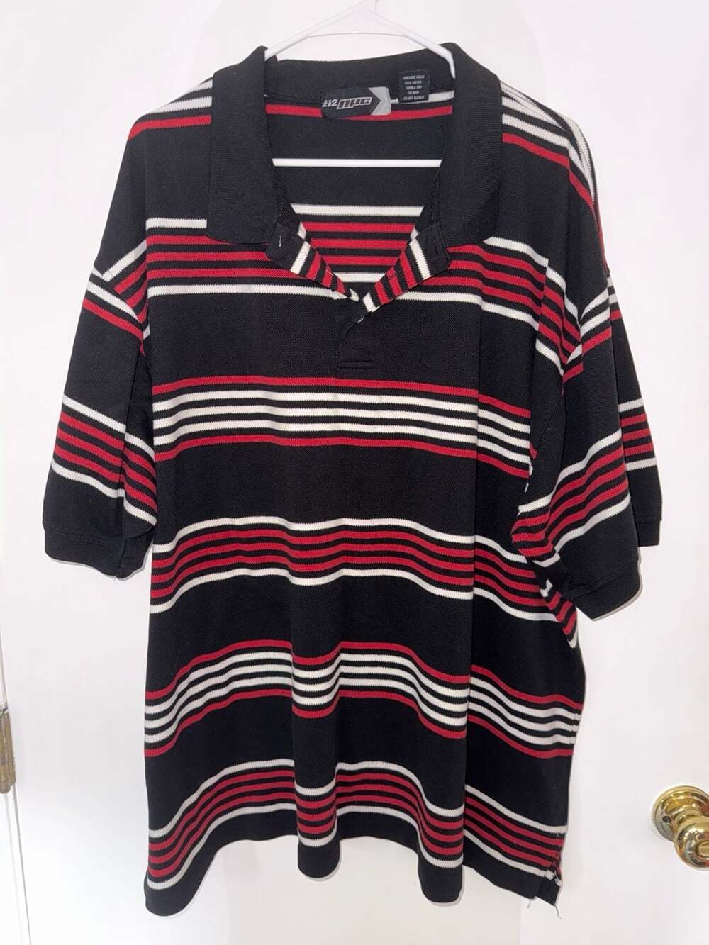 212 NYC Striped Polo Shirt 5XL